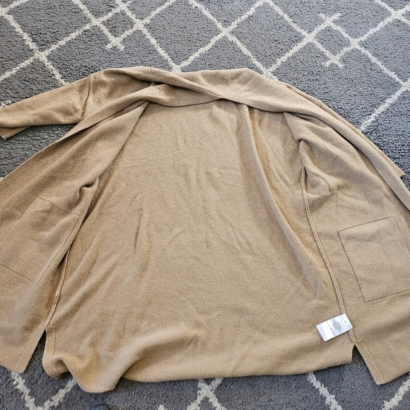 GENTLE HERD 100% Wool Long Cardigan With Pockets - Picture 5 of 7